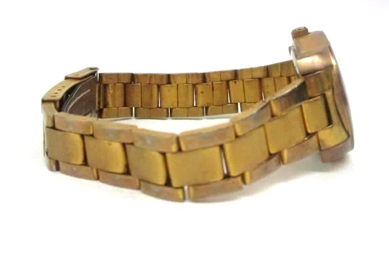 Vintage Rose Gold Men's Croton Watch Japan Movement 5 ATM Water Resist 165 Feet