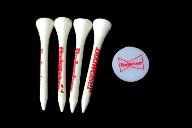 VTG Budweiser Golf Tees Ball Marker Bud Promotional Matchbook Set Know When