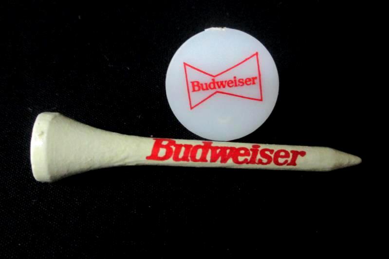 VTG Budweiser Golf Tees Ball Marker Bud Promotional Matchbook Set Know When