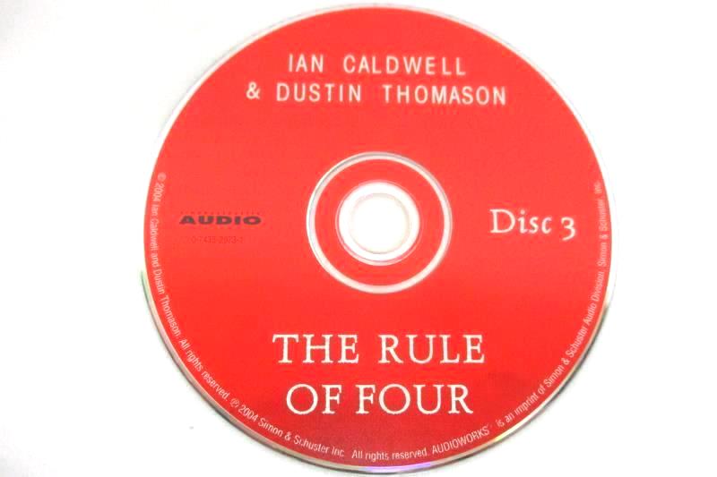 The Rule of Four by Dustin Thomason Ian Caldwell 2004 5 CD Collection AudioWorks