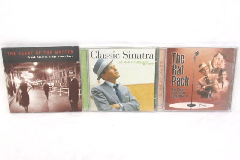Lot Of 3 Frank Sinatra CDs Classic Sinatra The Rat Pack The Heart Of The Matter