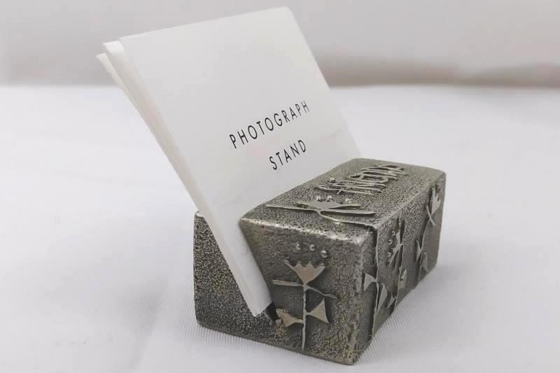 Vilmain Collectible Pewter Photo Stand Friends Made In USA