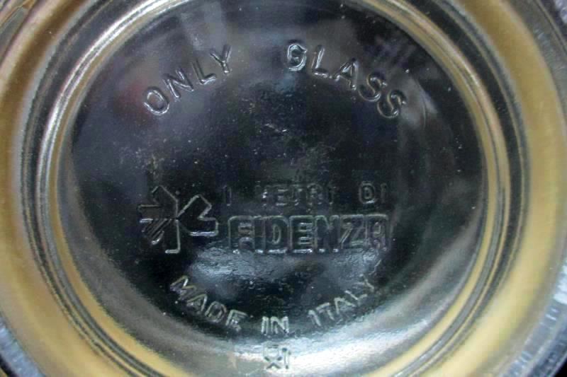 Clear Fidneza Half Liter Glass Jar With Metal Bail Italy