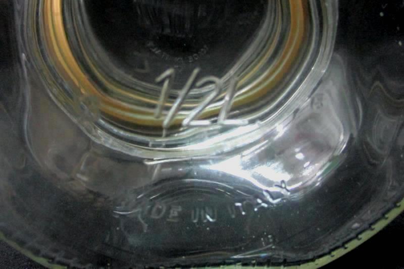 Clear Fidneza Half Liter Glass Jar With Metal Bail Italy