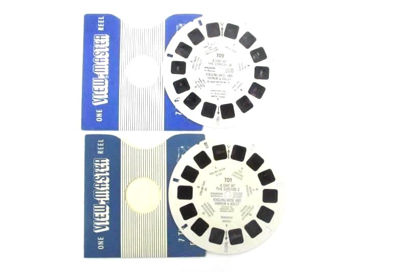 1952 Sawyer's View-Master Day at the Circus Ringling Brothers Reels #701-702