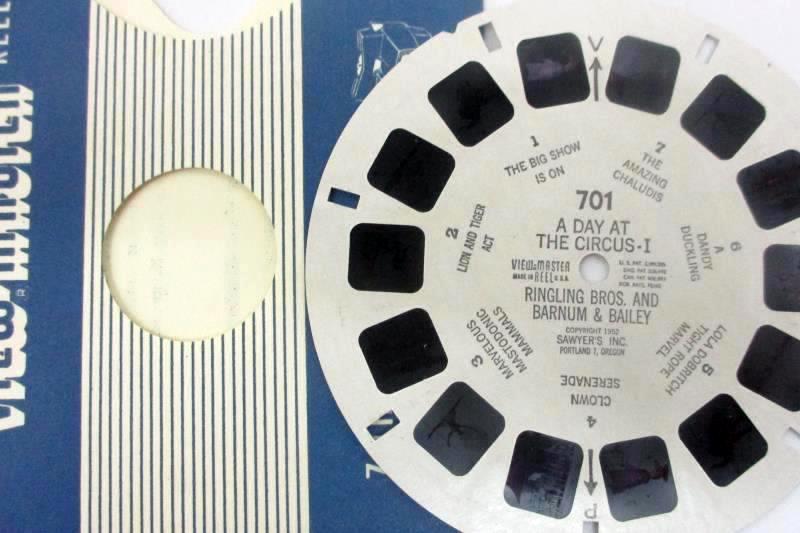 1952 Sawyer's View-Master Day at the Circus Ringling Brothers Reels #701-702