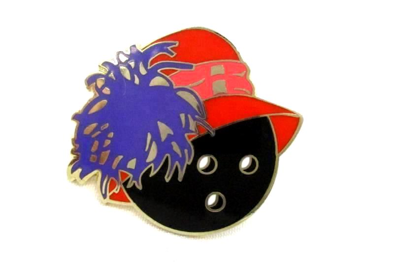 Vtg Red Hat Society Women's Metal Gold Tone Pin Jewelry Lapel Brooch