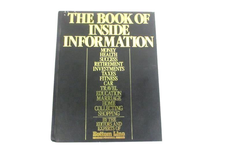 The Book Of Inside Information - 1990 Bottom Line Coffee Table Book