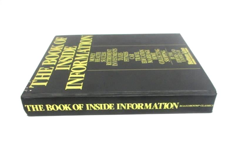 The Book Of Inside Information - 1990 Bottom Line Coffee Table Book