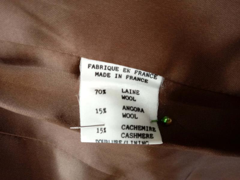 Paule Ka Blazer Jacket Brown Wool Angora Cashmere Blend Womens US 8 FR 38