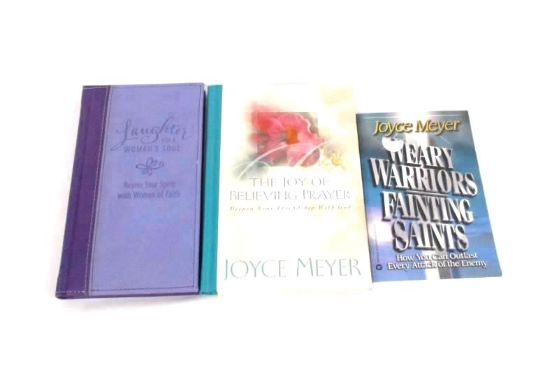 Lot of 3 Women's Lifestyle Books Joyce Meyer Zondervan Laughter For The Joy Of