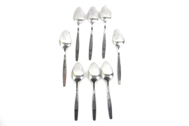 8 Vintage Regent Spring Breeze Stainless Teaspoons Japan