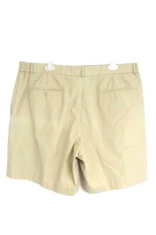 Palmland Club Men's Flat Front Khaki Golf Shorts Elastic Polyester Blend Size 40