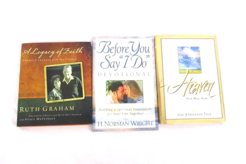 Lot of 3 Women's Devotional Books Ruth Graham Joni Eareckson Tada Norman Wright