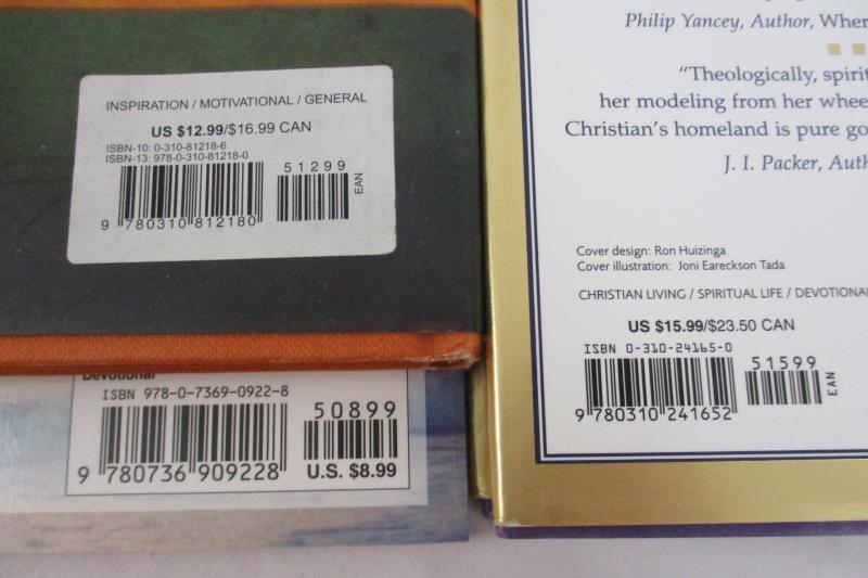 Lot of 3 Women's Devotional Books Ruth Graham Joni Eareckson Tada Norman Wright