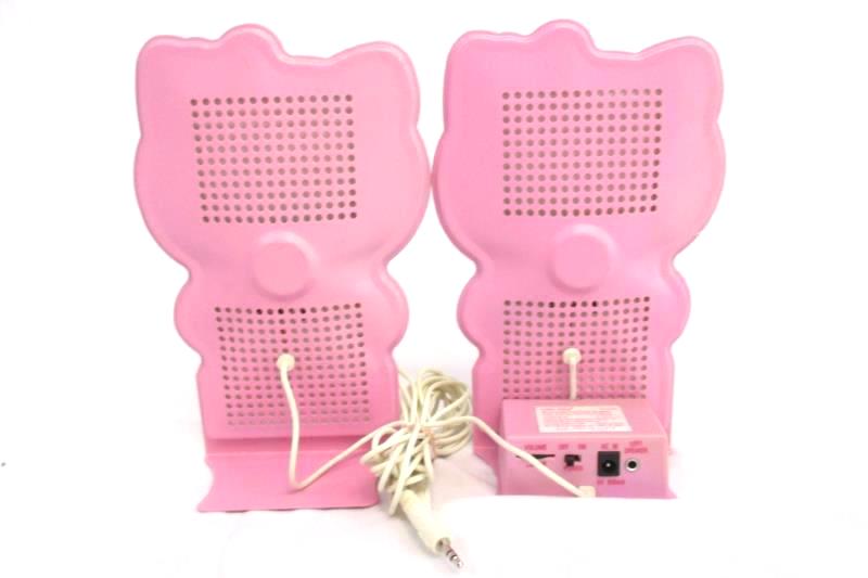 Nxt Hello Kitty Multimedia Flat Panel Speaker Set KT4020 With Plug In Adapter