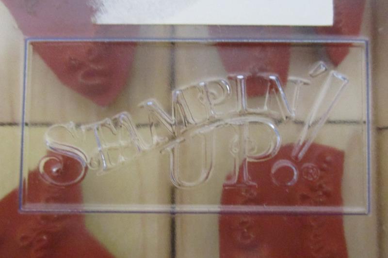 Set of 8 Stampin Up Rubber Mounted Wooden Stamps Greetings and Phrases Unused