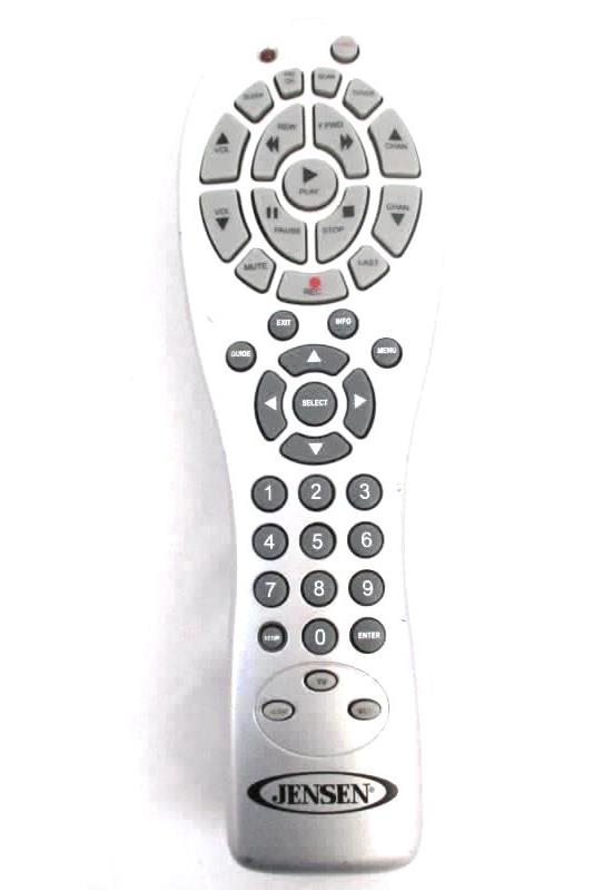 Jensen Universal 3 Remote Control Replacement JR300 Multi Function Gray