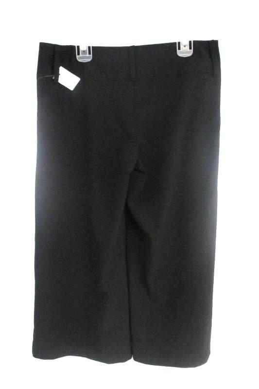 Spring Street Junior's Black Pinstriped Wide Leg Capri Dress Pants Sz 9 With Tag