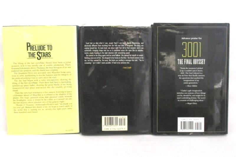 Lot of 3 Arthur C Clarke Books Cradle 3001 Final Odyssey Songs of Distant Earth