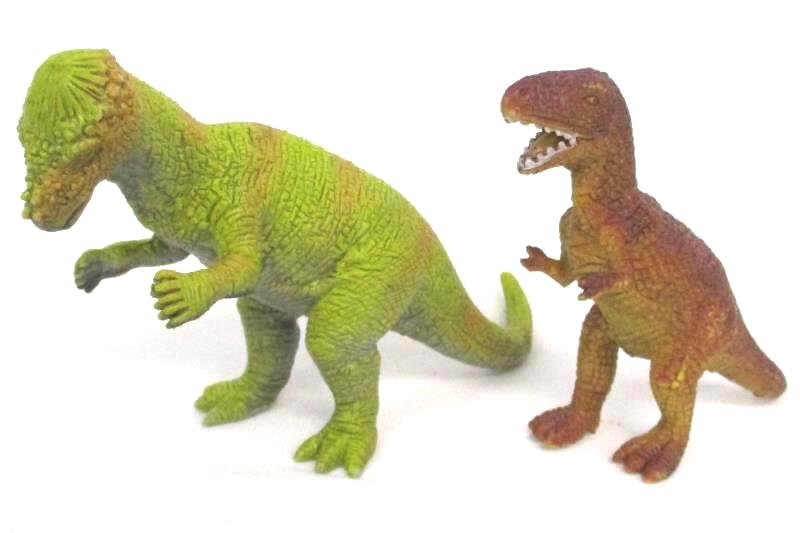 Lot of 7 Vintage UKRD Dinosaur Toy Figures T Rex Triceratops Dimetrodon 1992-93