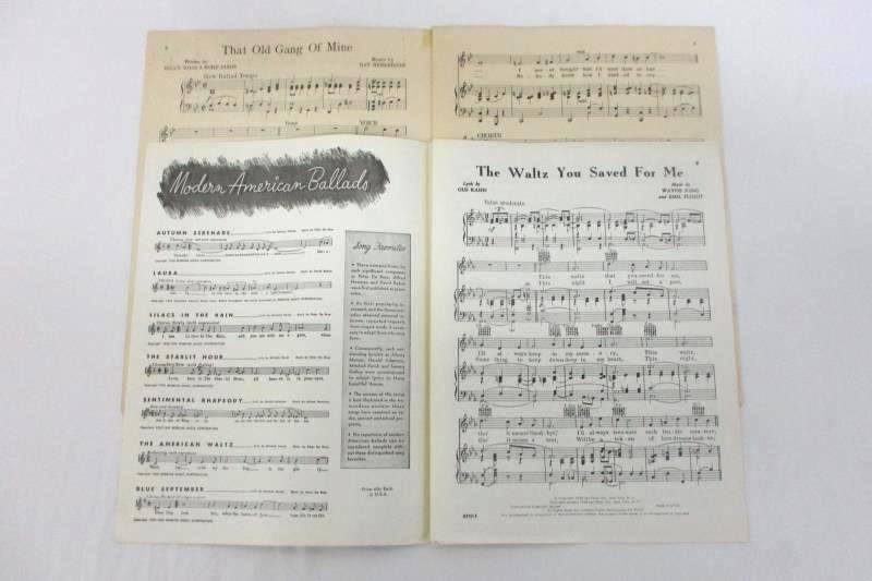Four Pieces Of Vintage Piano Sheet Music That Old Gang Of Mine