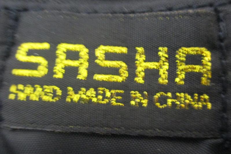 Sasha Beautiful Vintage Hand Made Handbag Clutch Black Floral Embroidery Chain