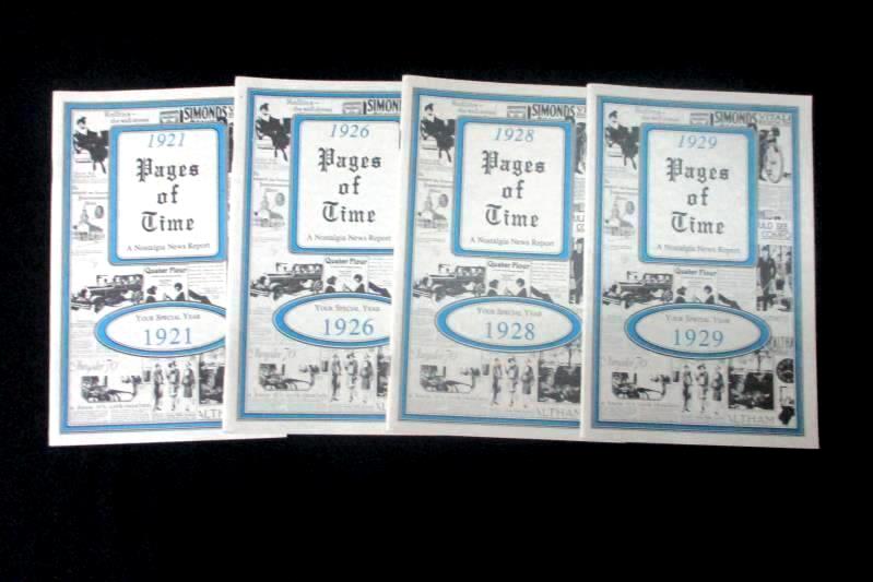 Lot of 4 Booklets Pages Of Time A Nostalgic News Report The 1920s KardLets