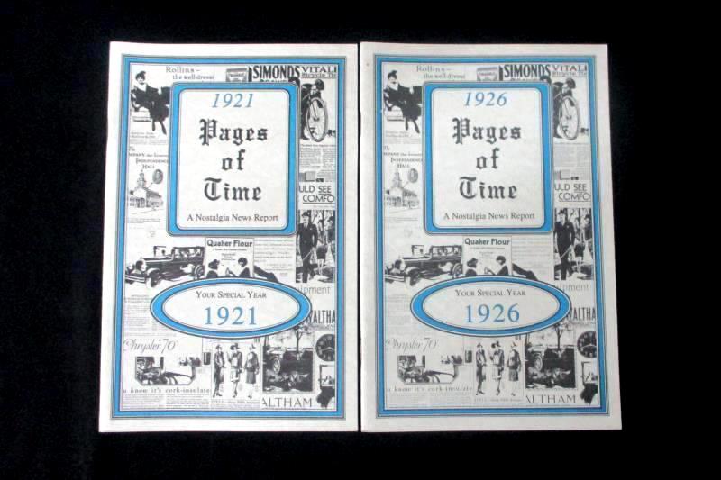 Lot of 4 Booklets Pages Of Time A Nostalgic News Report The 1920s KardLets