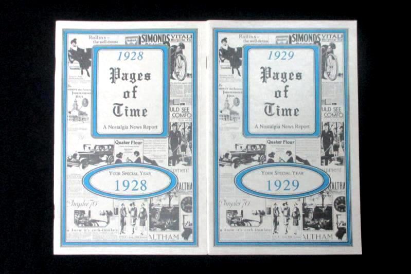 Lot of 4 Booklets Pages Of Time A Nostalgic News Report The 1920s KardLets