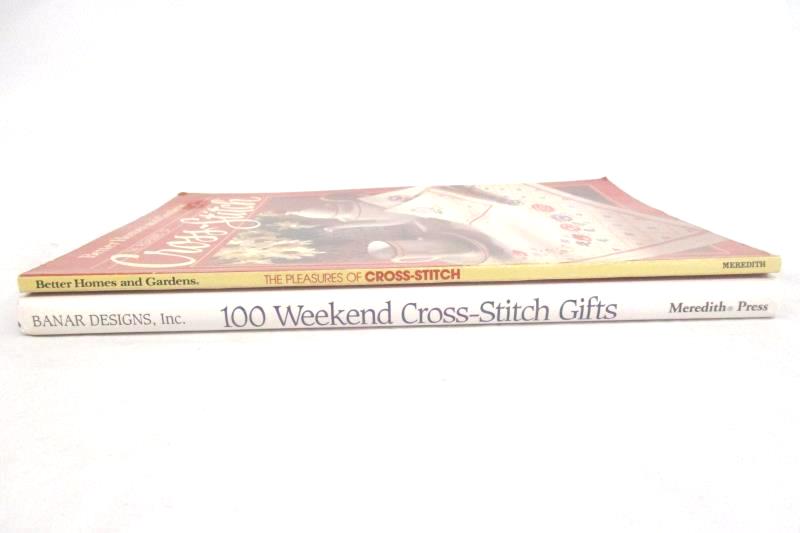 Lot of 4 Cross Stitch Pattern Books Better Homes Pleasure Of 100 Weekend Gifts