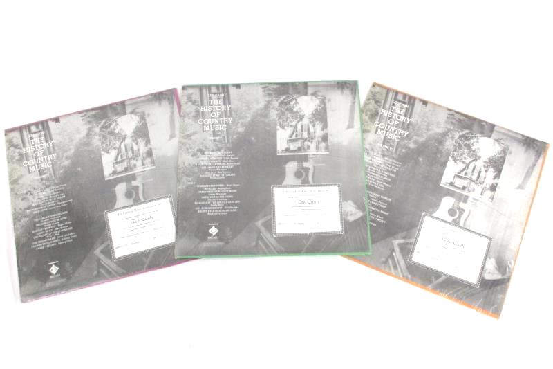 Set of 3 12 Inch Vinyl Records The History of Country Music Volumes Vol IV V VI