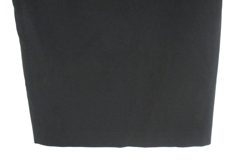 Caslon Women's Solid Black Pencil Career Skirt Polyester Blend Back Zipper Sz 4