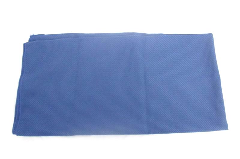 Large Spring Blue Textured Tablecloth and Yellow Floral Table Runner 50.5x52in