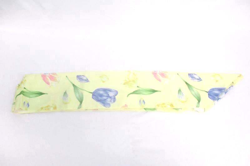 Large Spring Blue Textured Tablecloth and Yellow Floral Table Runner 50.5x52in