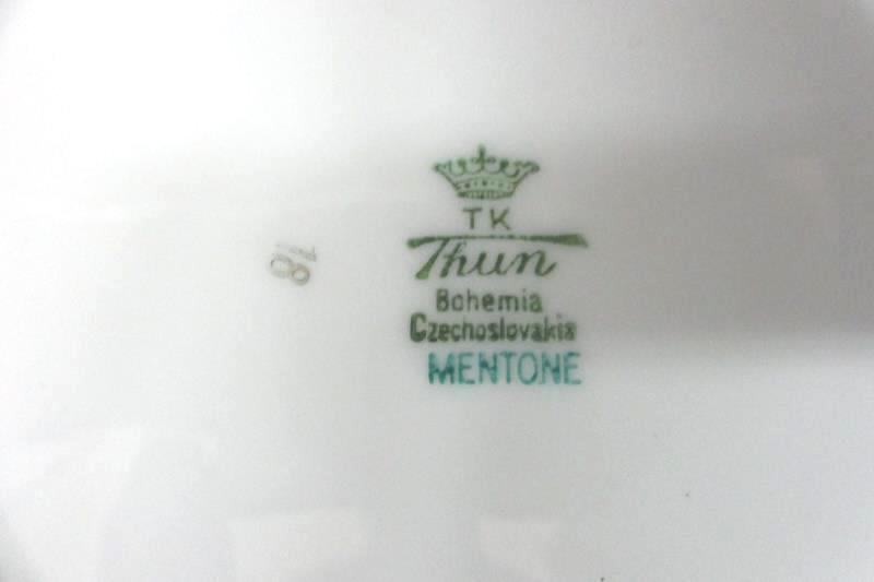 Vintage TK Thun Mentone Soup Bowl 8 Inch Bohemia Czechoslovakia