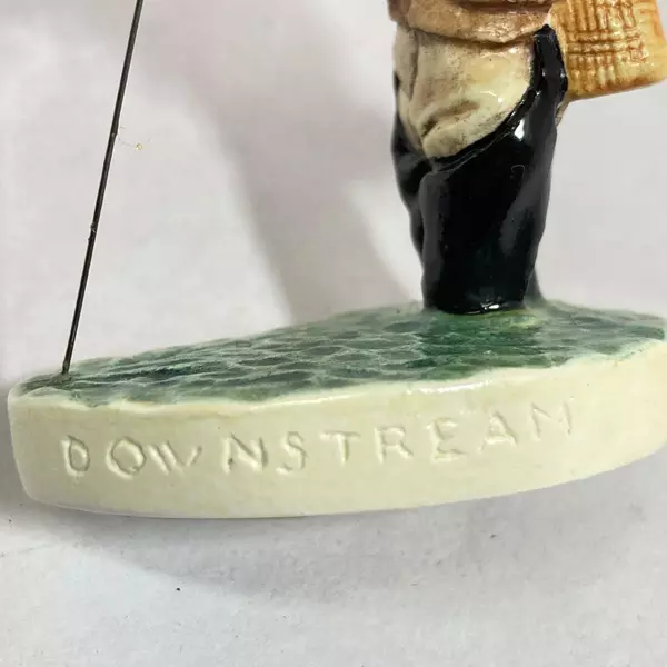 1947 Sebastian Miniature Trout Fisher Down Stream Figurine 6506