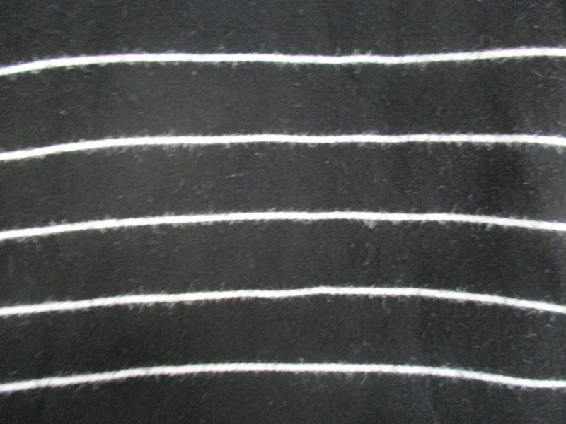 Maison Jules Women's Black Striped Cowl Neck Sweater Dress Rayon Blend Size M