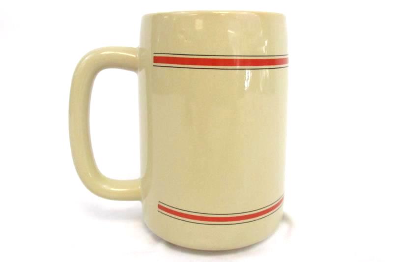 Vintage Russ 15 oz Ceramic I Heart Beer Mug Cup Breweriana