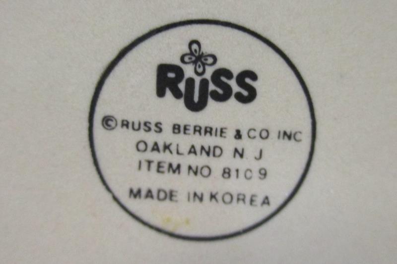 Vintage Russ 15 oz Ceramic I Heart Beer Mug Cup Breweriana