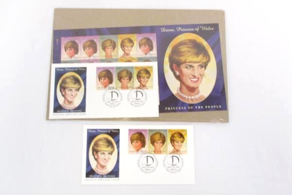 1997 Marshall Islands Diana Princess of Wales 3 FDC/ 2 FDI Stamp Set Sealed PKG