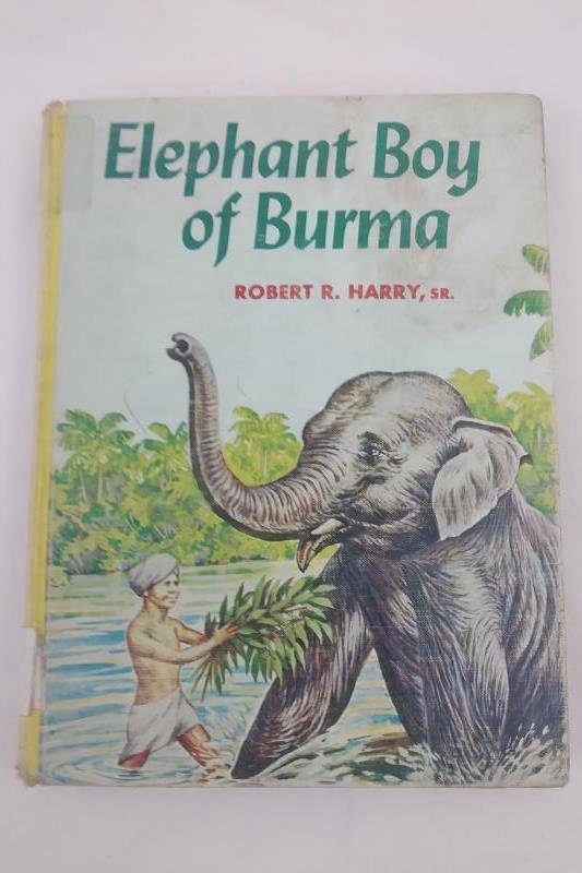 Elephant Boy of Burma by Robert R. Harry 1960 Hardcover Vintage Children's Book