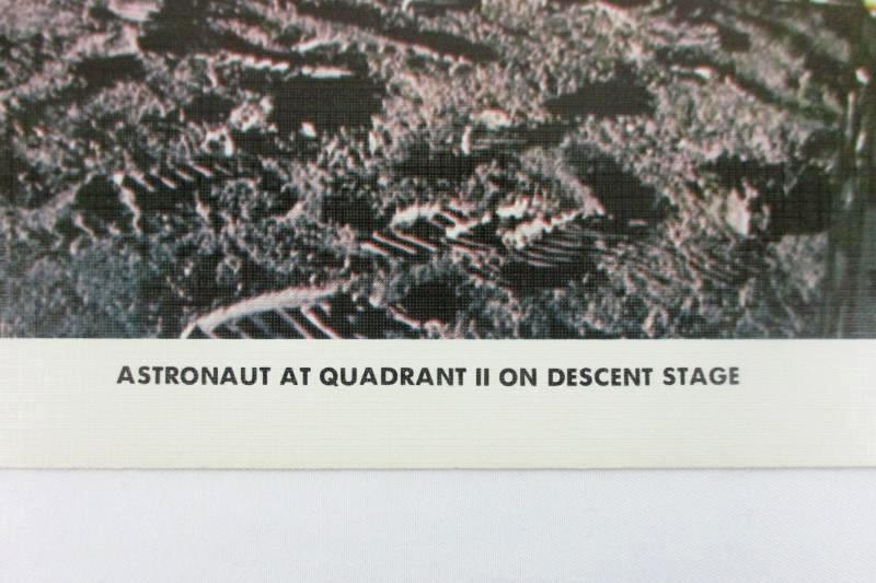 Apollo 12 Historical Print Astronaut At Quadrant II Descent Stage 8 1/2 x 11in