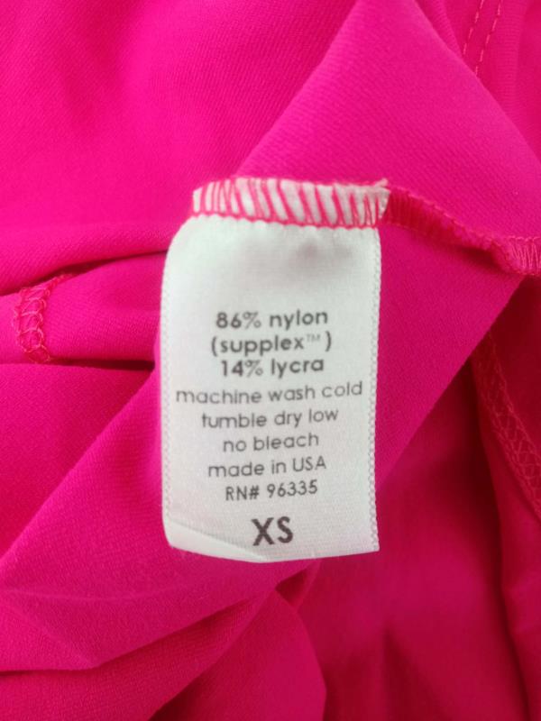 Susana Monaco Stretch Dress Strapless Fit & Flare Hot Pink Open Back Size XS