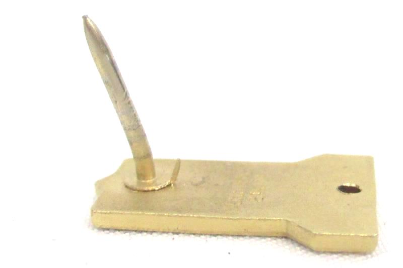Vintage Terryberry ALS Lapel Pin 24K Gold Black Door Logo Red Jewel