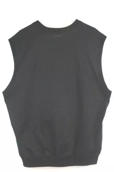 Slazenger Men's Athletic Pullover Vest Top Black V Neck Polyester Blend Size XL