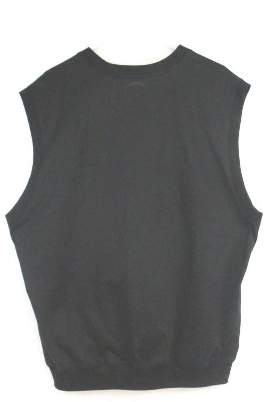 Slazenger Men's Athletic Pullover Vest Top Black V Neck Polyester Blend Size XL