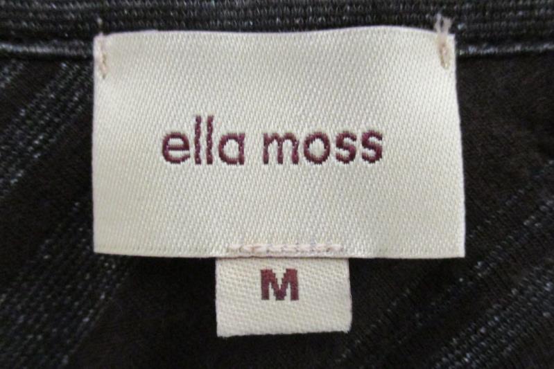 Ella Moss Women's Open Front Cardigan Brown Metallic Striped Size Medium
