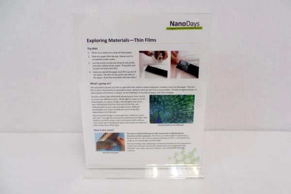NanoDays Exploring Materials Science Kit Kids Ages 8+ Experiments Thin Films