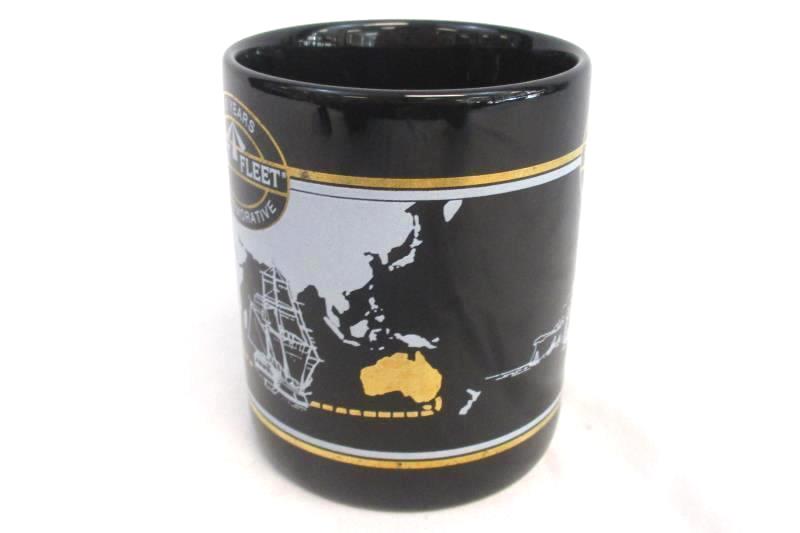 200 Years First Fleet Commemorative 1987 Coffee Mug Cup Black Gold W R Kearney
